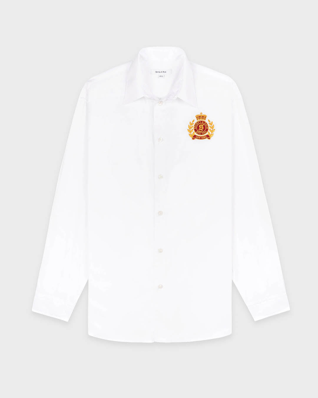 Sporty & Rich NY Crest Oversized Shirt