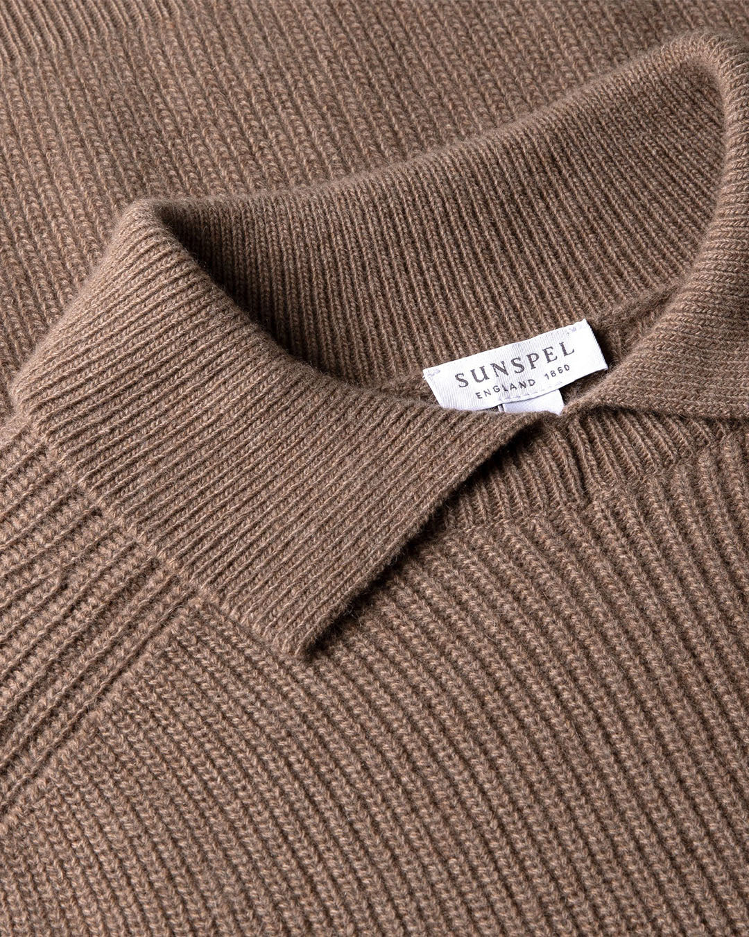 Sunspel Ribbed Polo Neck