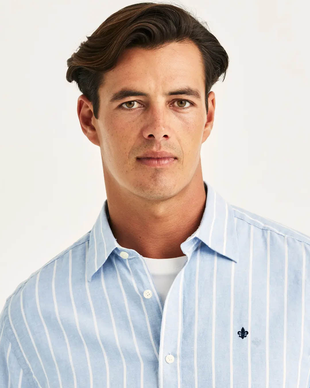 Morris Douglas Linen Mix Stripes Shirt