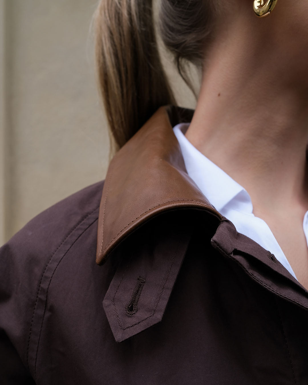 AF Agger Waxed Cotton Mac Coat