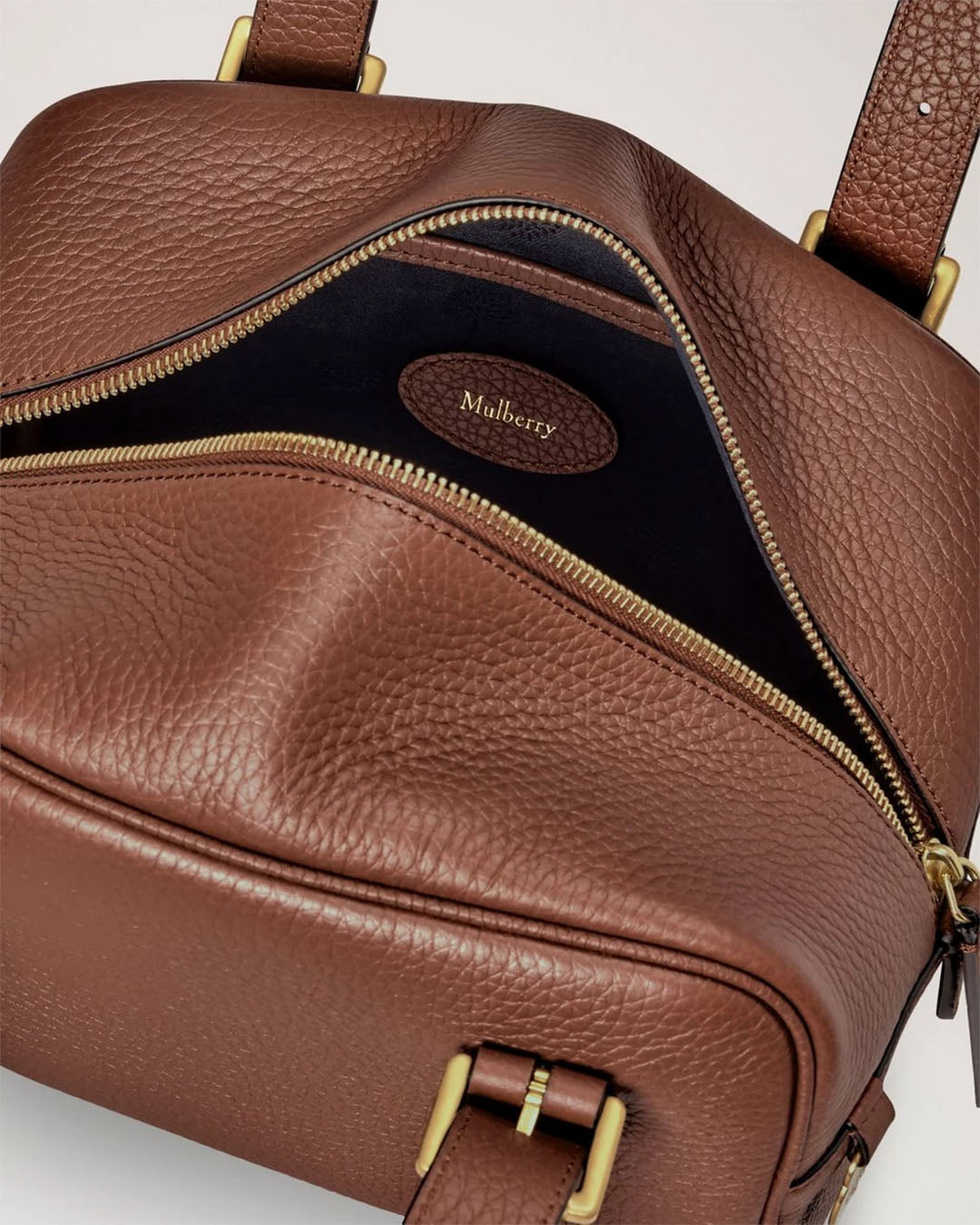 Mulberry Small Boston Heavy Grain