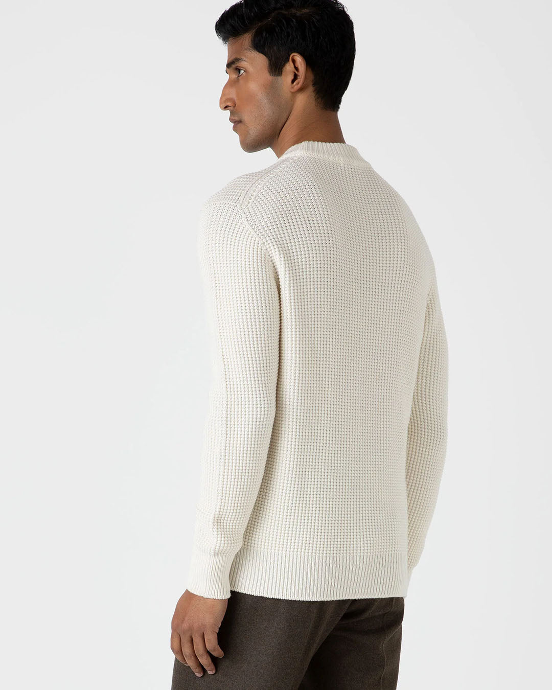 Sunspel Fisherman Mock Neck Jumper