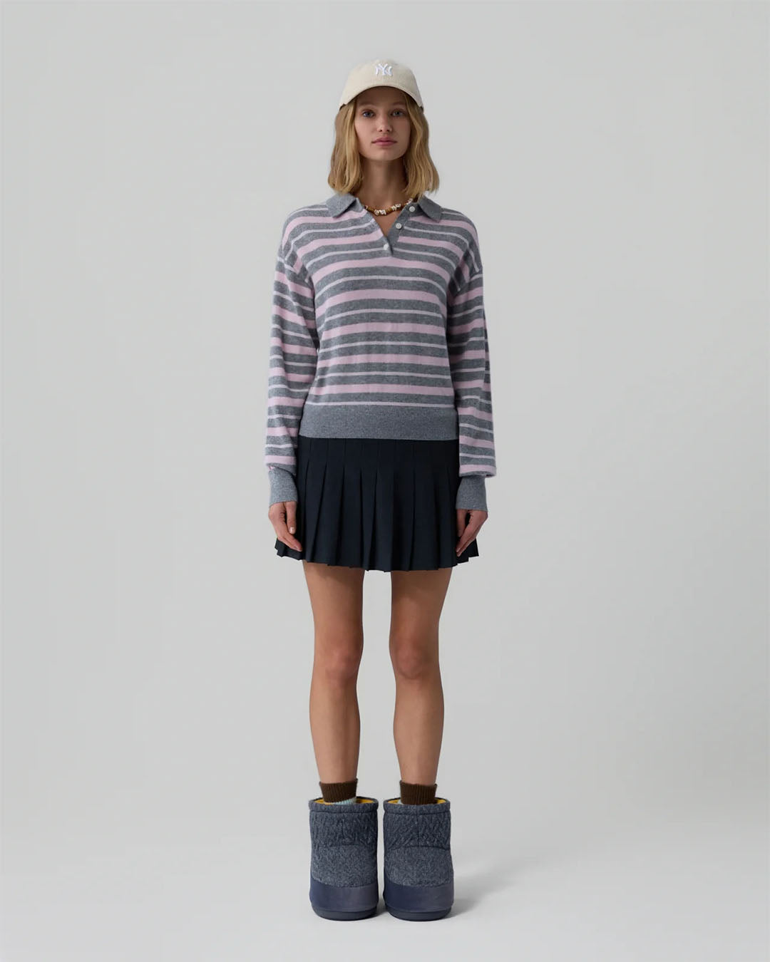 Guest In Residence Collegiate Stripe Polo