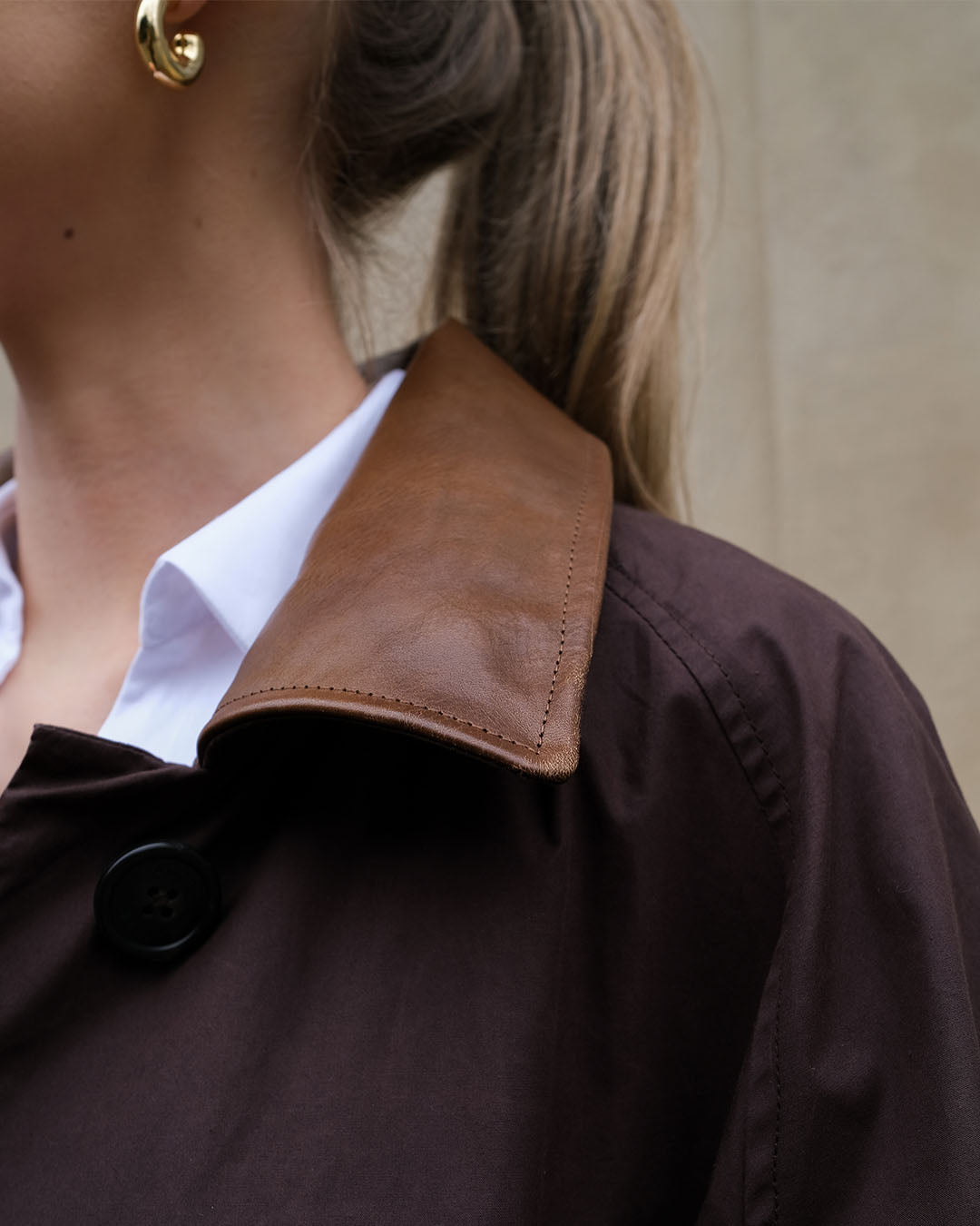 AF Agger Waxed Cotton Mac Coat