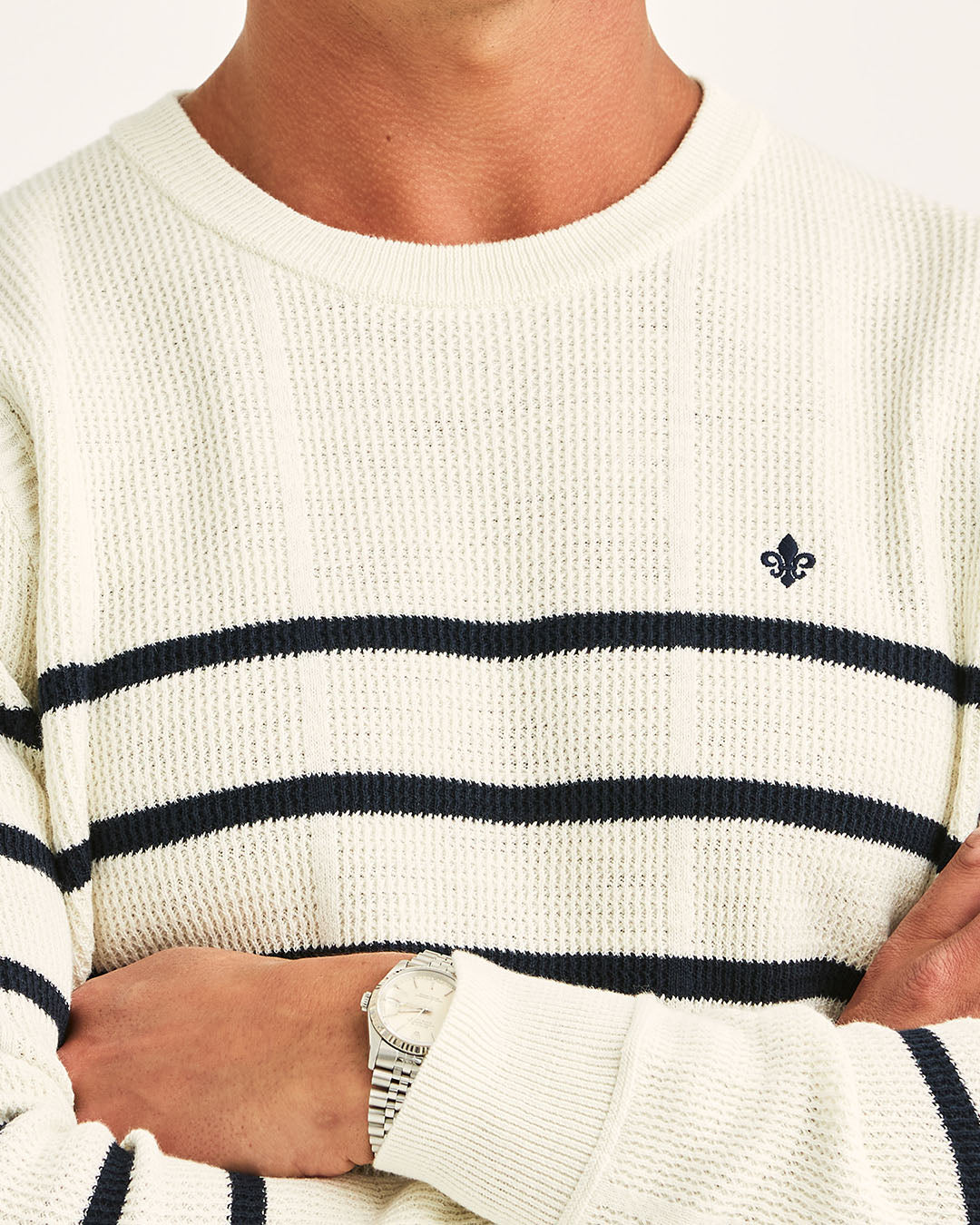 Morris Benedict Striped Oneck