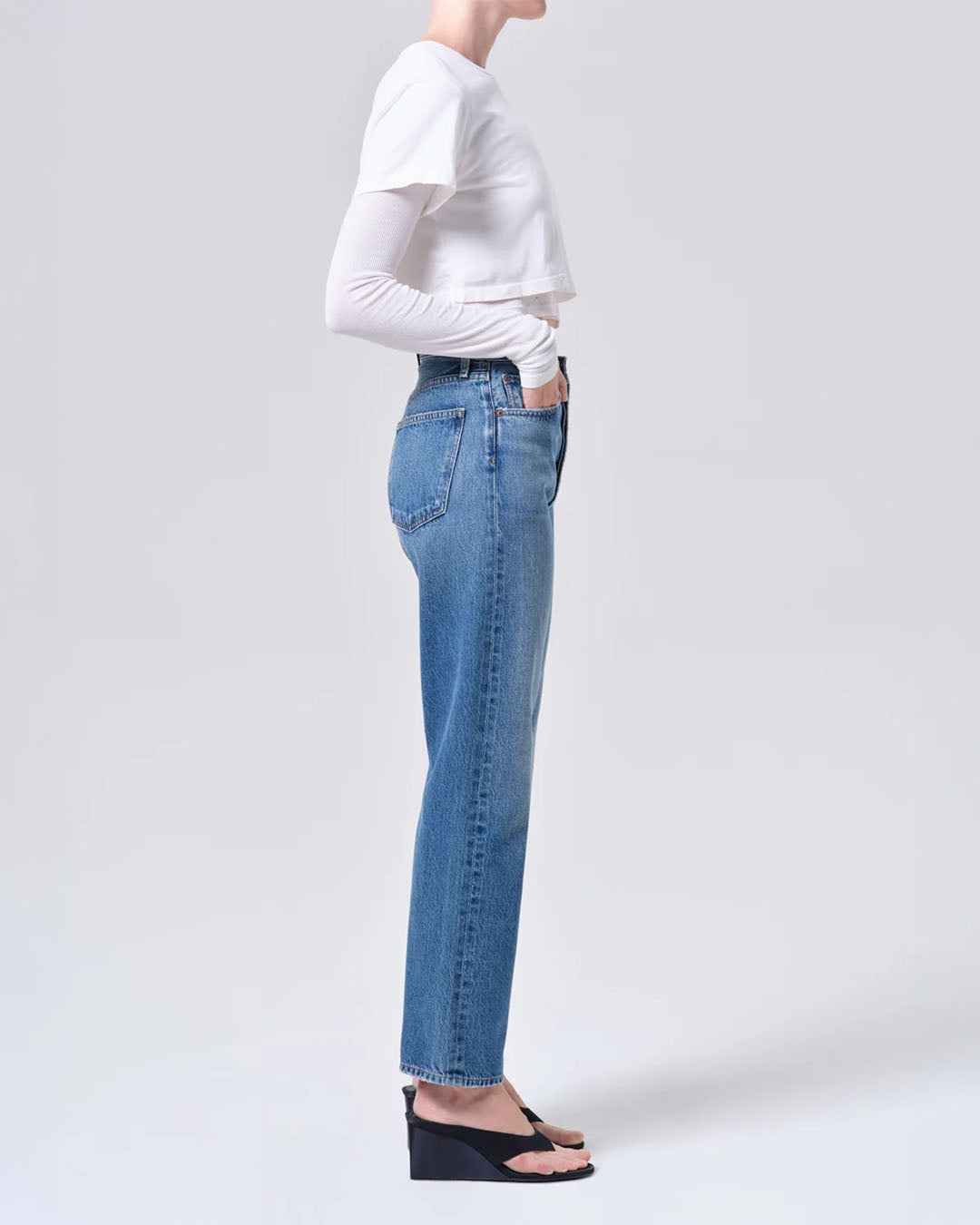 Agolde 90's Pinch Waist High Rise Straight (Weightless)