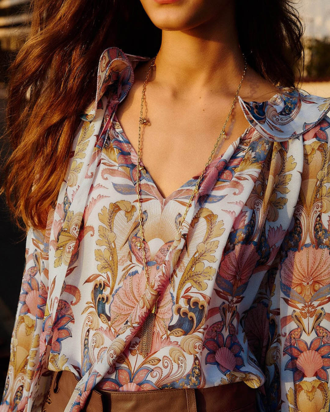 Farm Rio Sea Garden Blouse