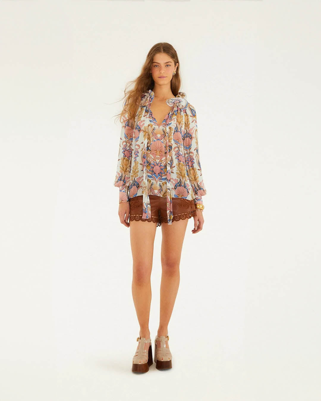 Farm Rio Sea Garden Blouse