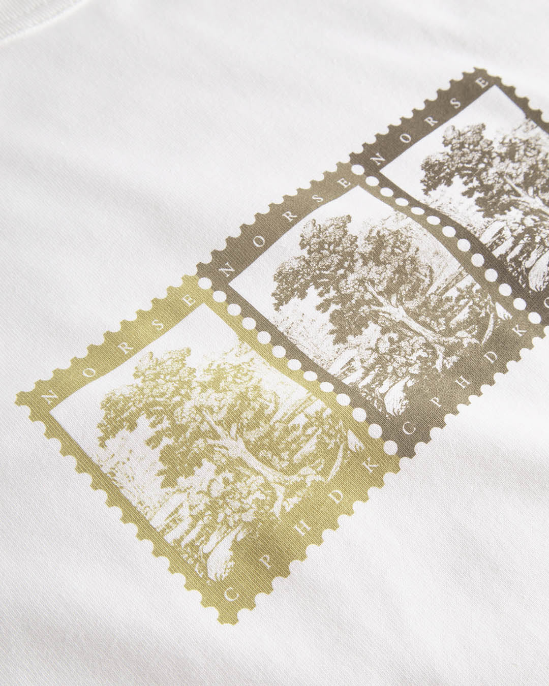 Norse Projects Holger Post Stamp Print T-Shirt