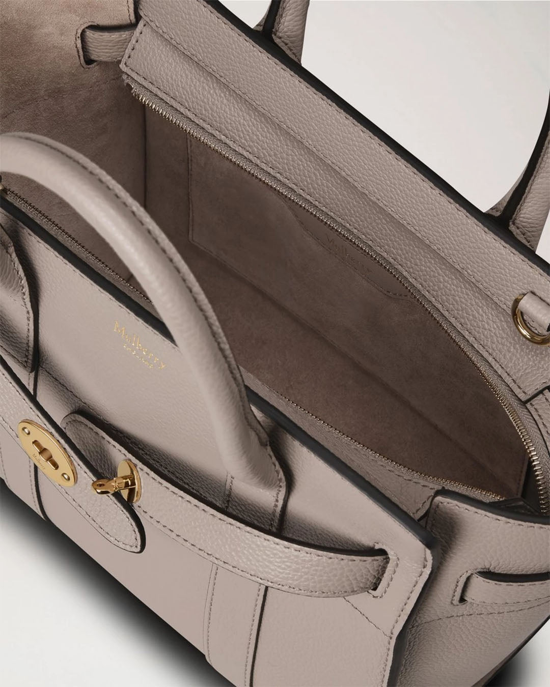 Mulberry Mini Zipped Bayswater Classic Grain