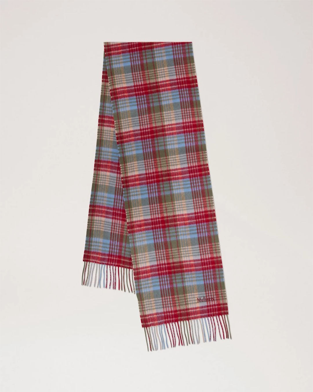 Mulberry Mulberry Heritage Check Scarf