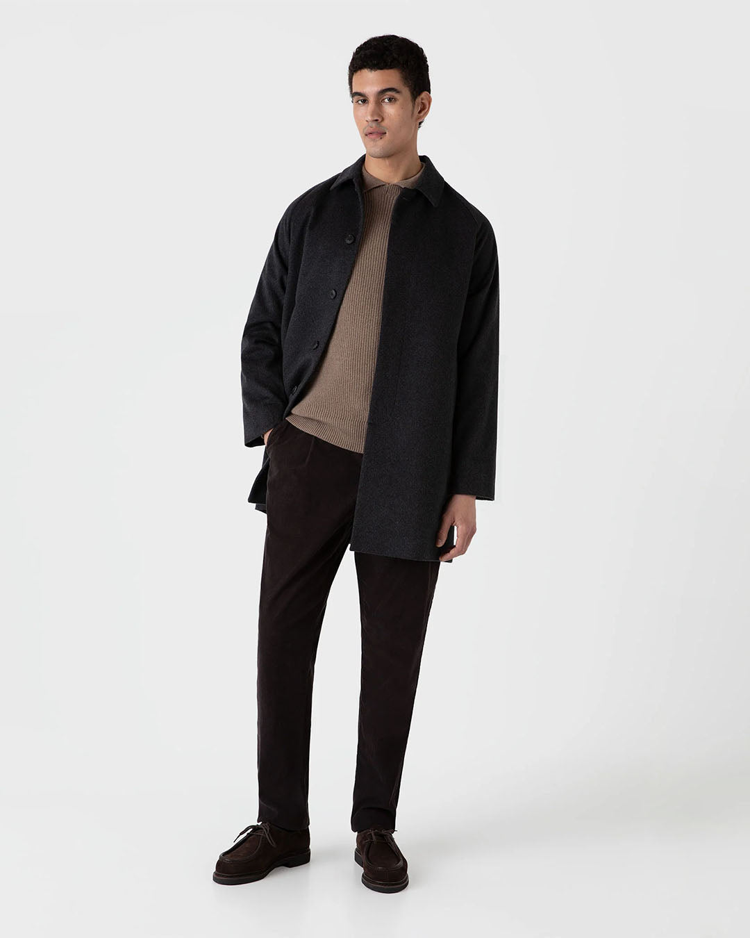 Sunspel Ribbed Polo Neck