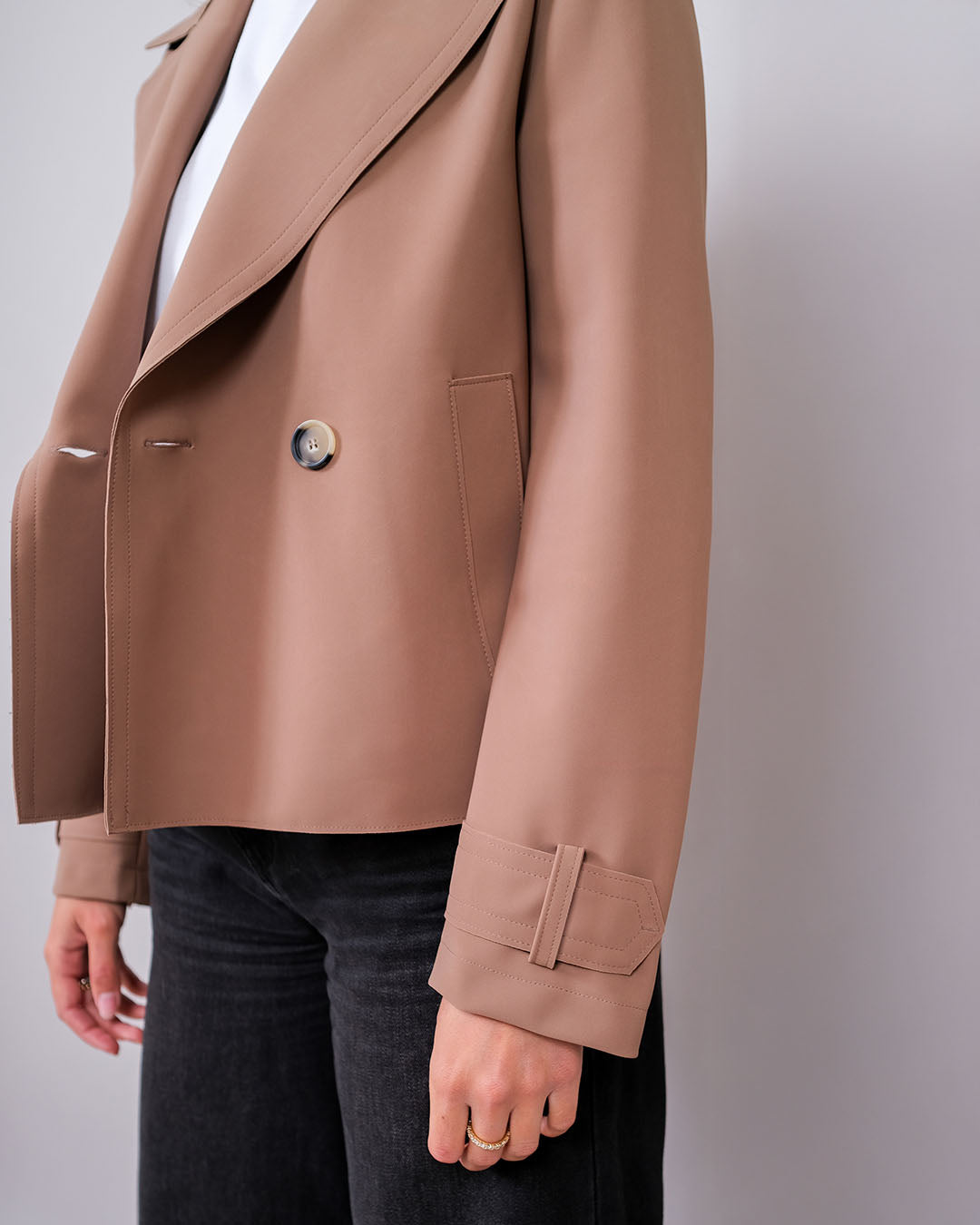 Harris Wharf Cropped Peacoat