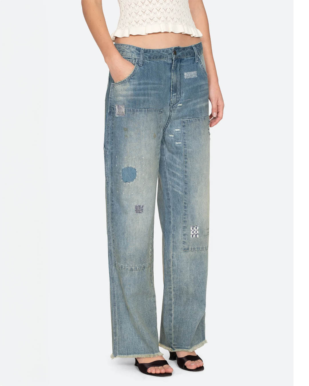 Sea New York Clara Mended Jeans