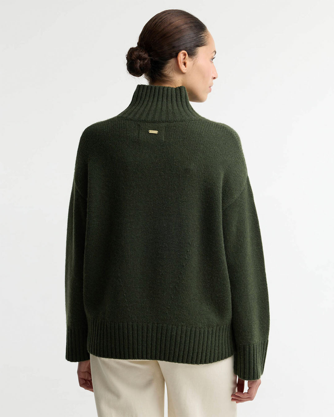 Barbour Woodhouse Cashmere-Blend Funnel Neck Jumper