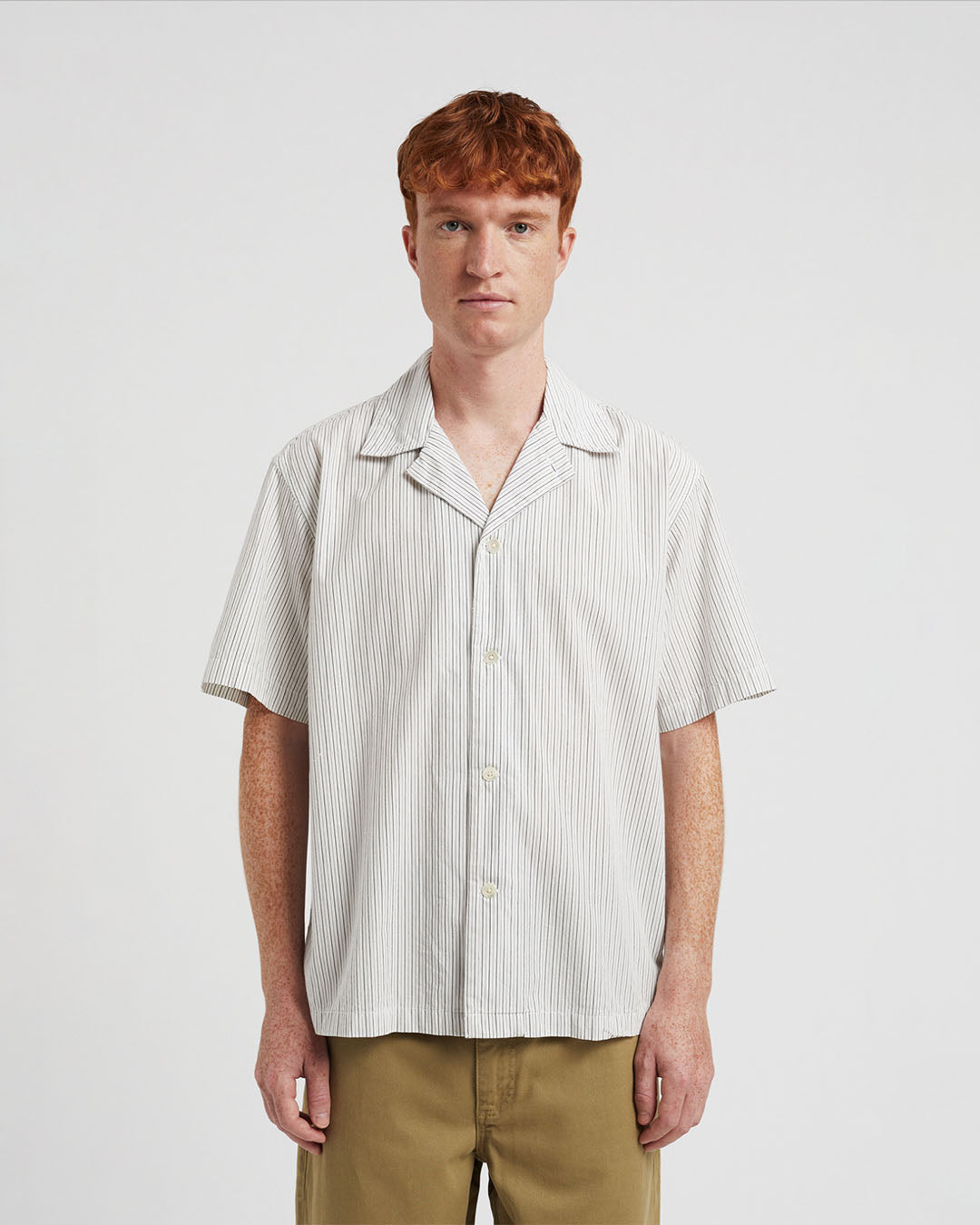 Norse Projects Mads Poplin Stripe SS