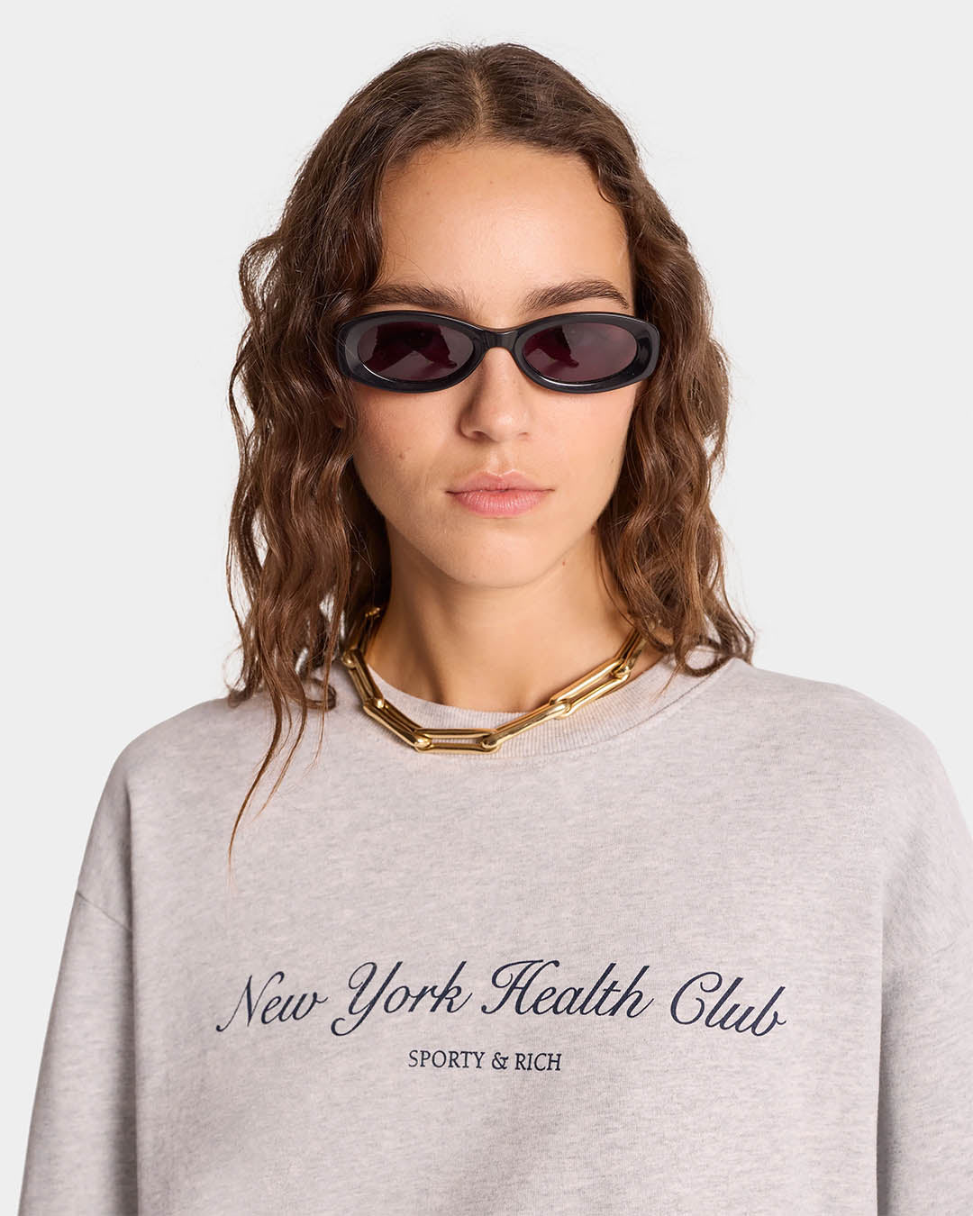 Sporty & Rich NY Health Club Crewneck