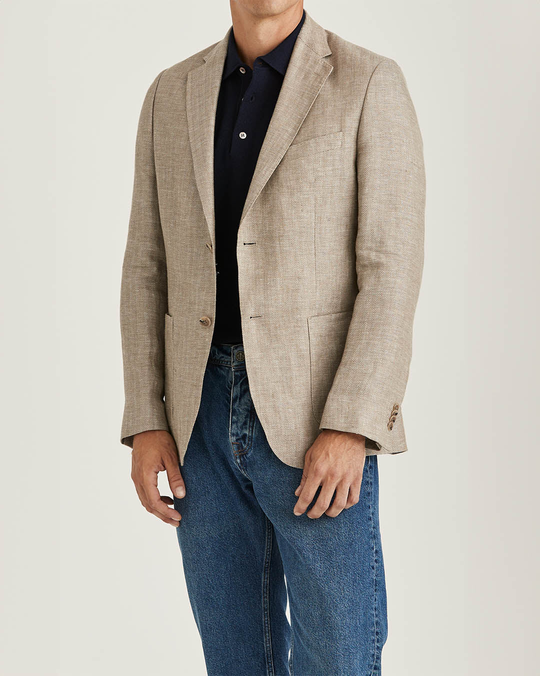 Morris Linen Herringbone Jacket