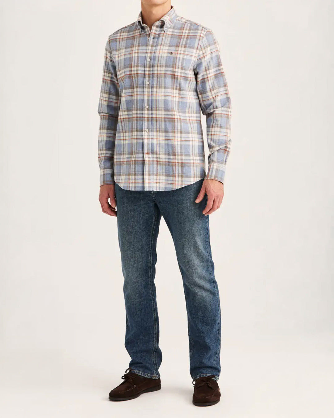Morris Happy Flannel Check Classic Fit