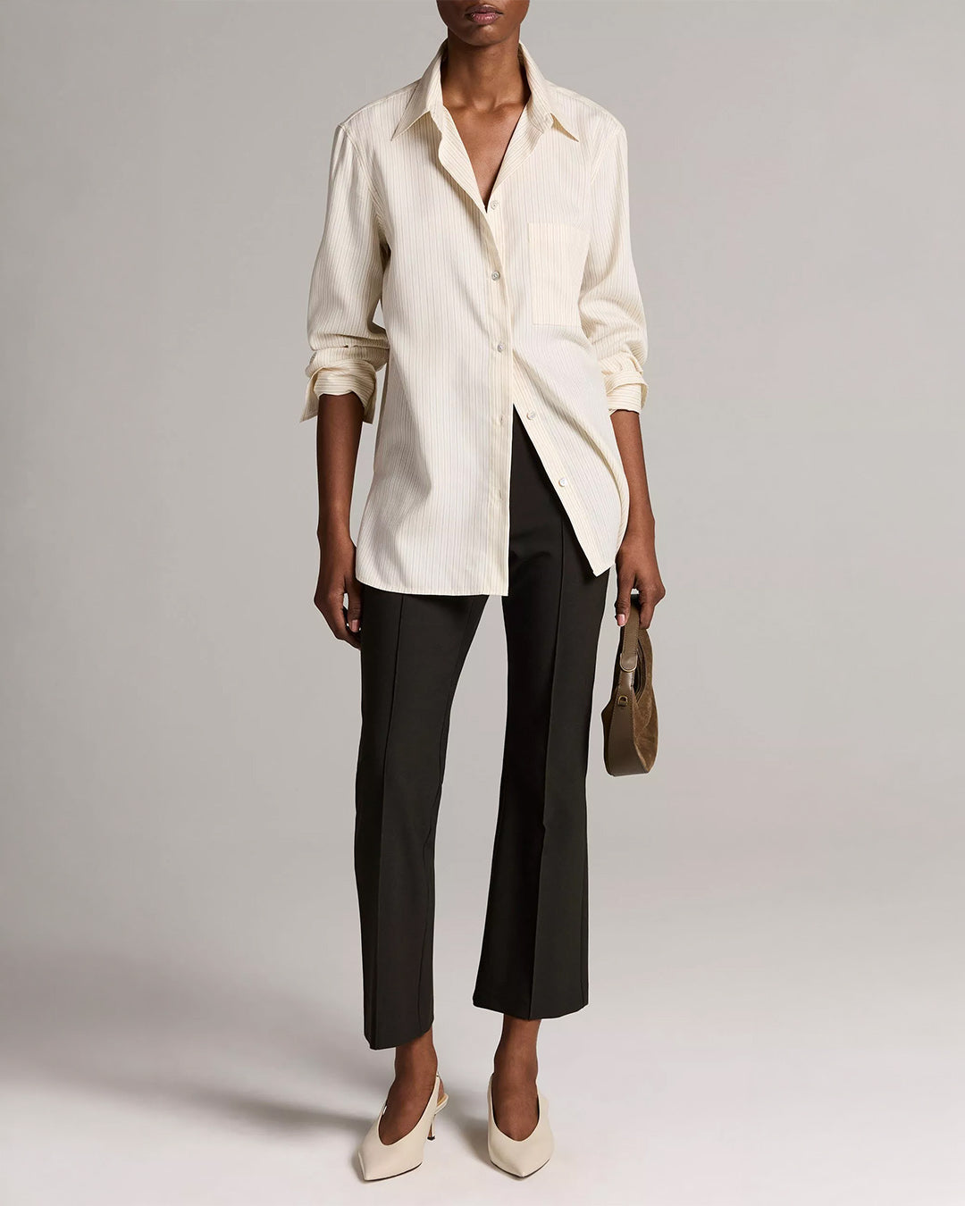 Vince Niki Mid Rise Crop Flare Pant