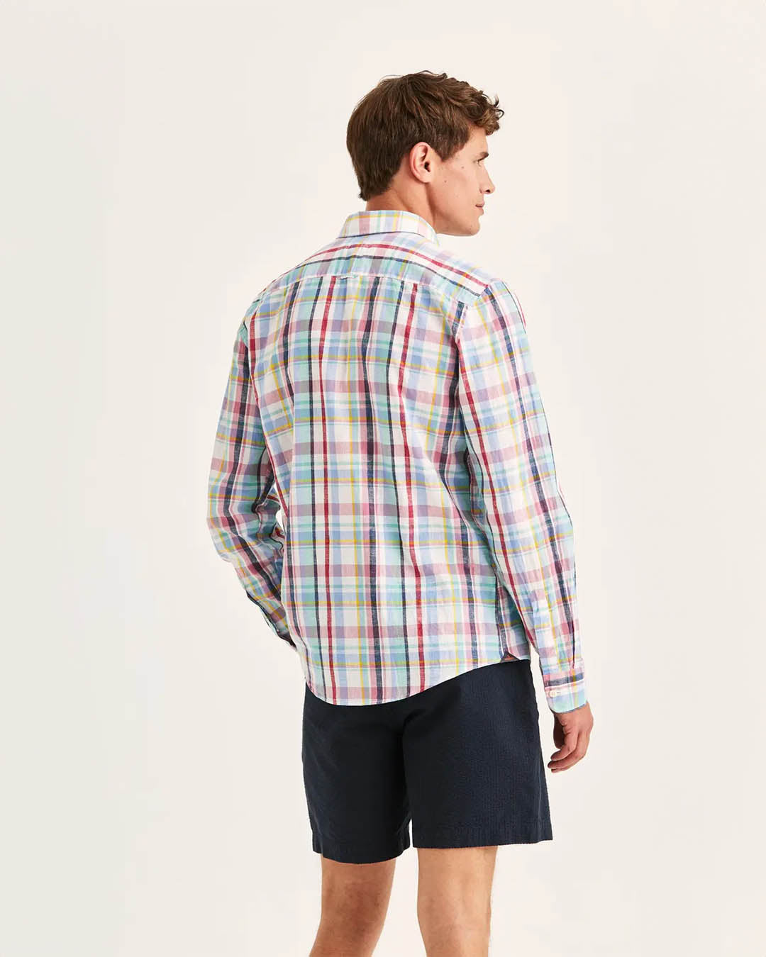 Morris Linen Preppy Check