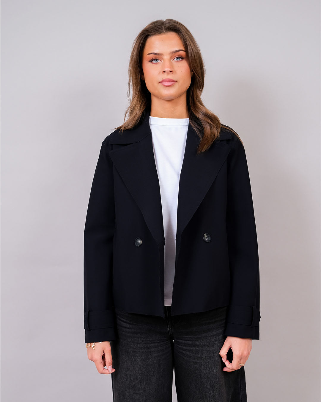 Harris Wharf Cropped Peacoat