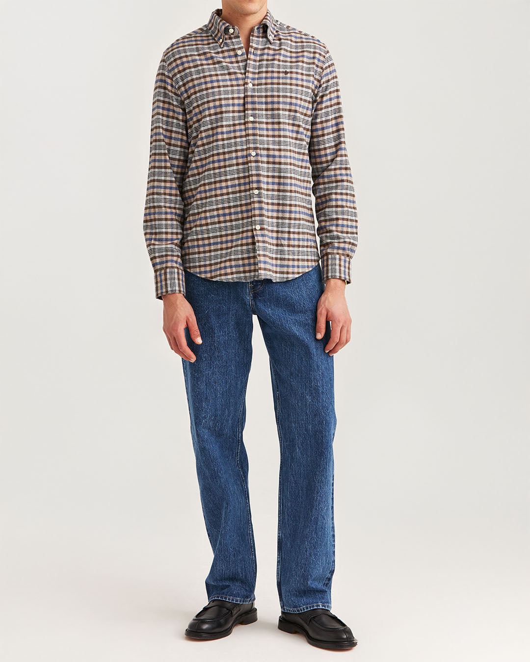 Morris Flannel Check Shirt - Slim Fit