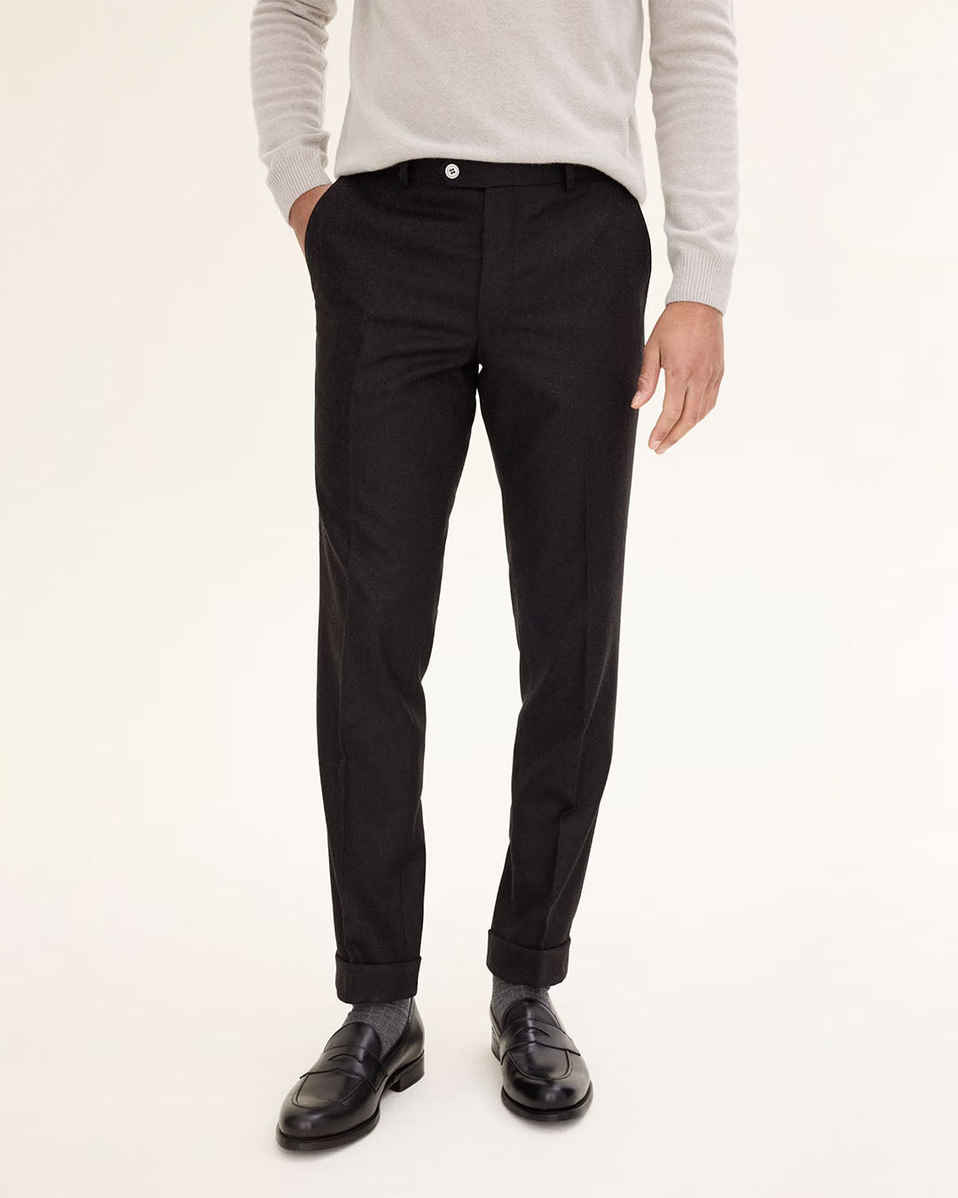 Oscar Jacobson Denz Turn Up Trousers