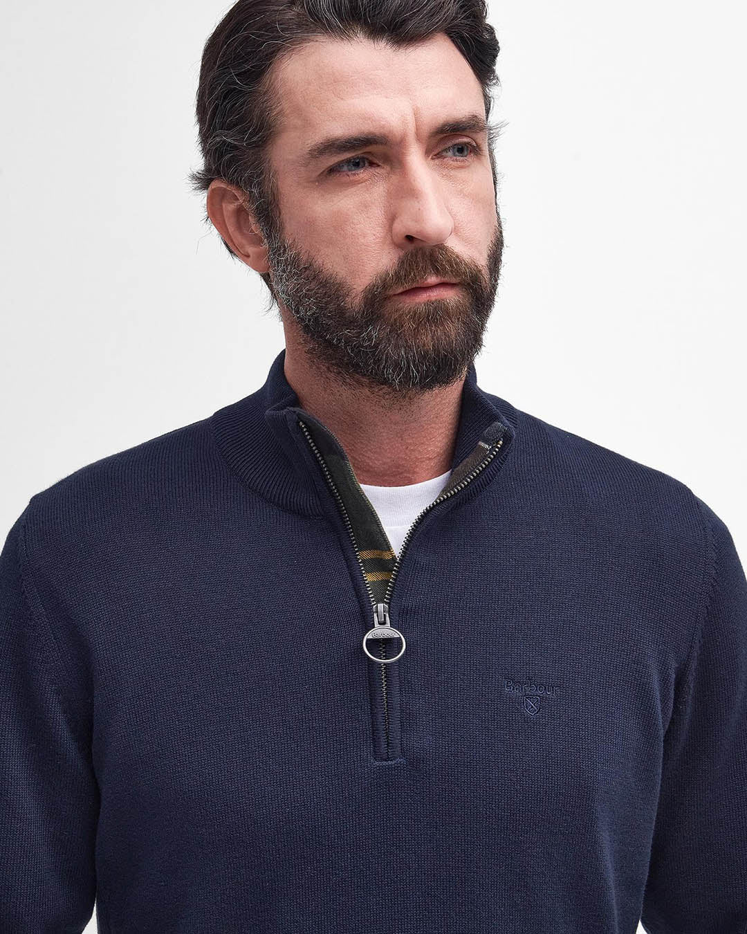 Barbour Cotton Half Zip Knitted Jumper