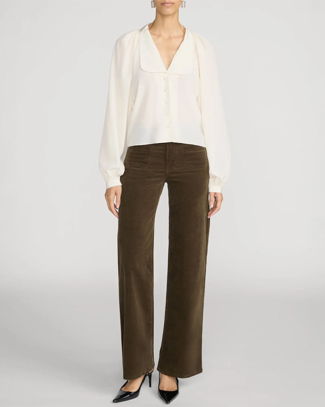 Frame Le Slim Palazzo Modernist Pocket Corduroy