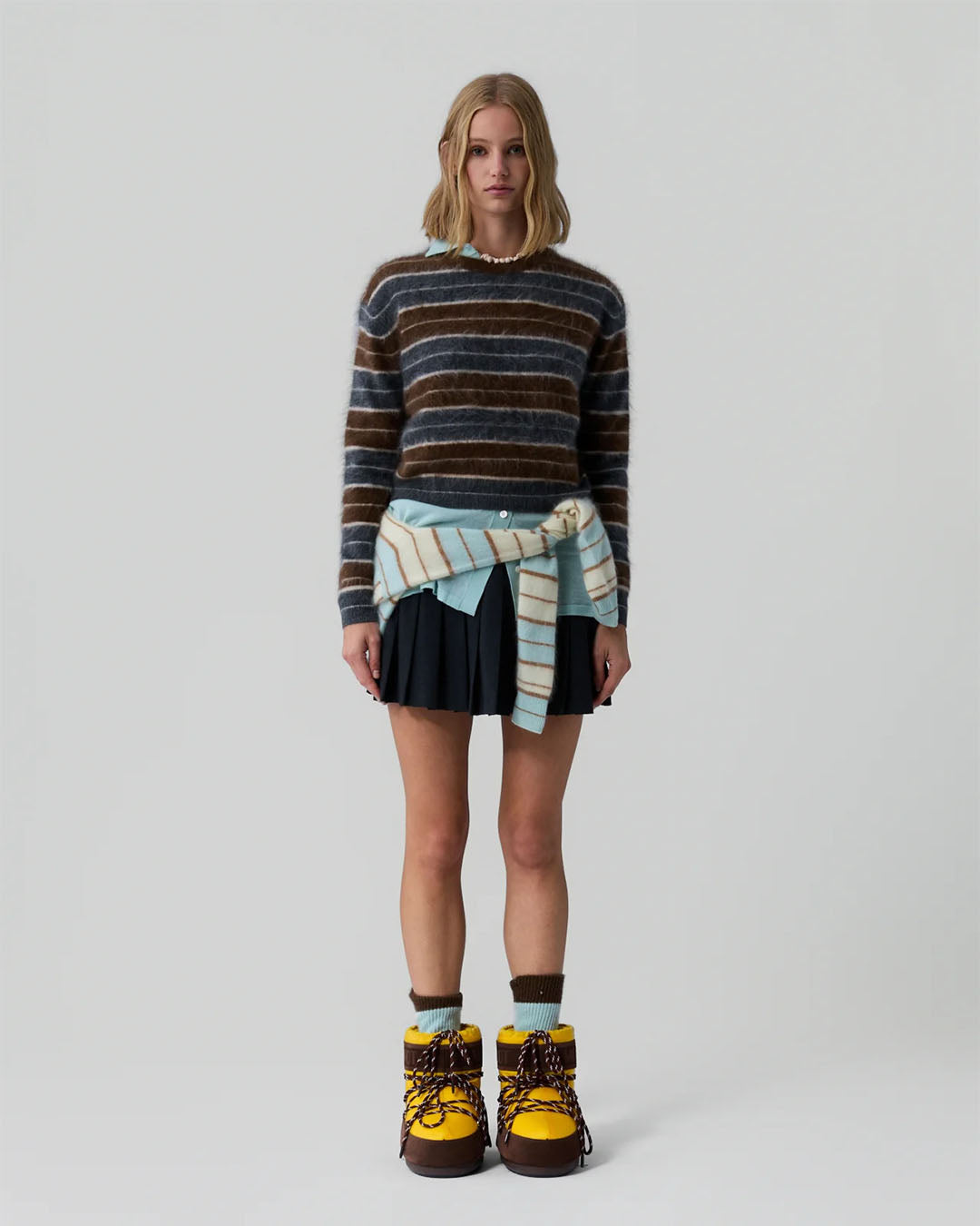 Guest In Residence Grizzly Stripe Crew