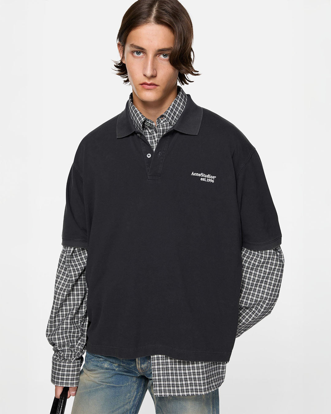 Acne Studios Washed Logo Polo