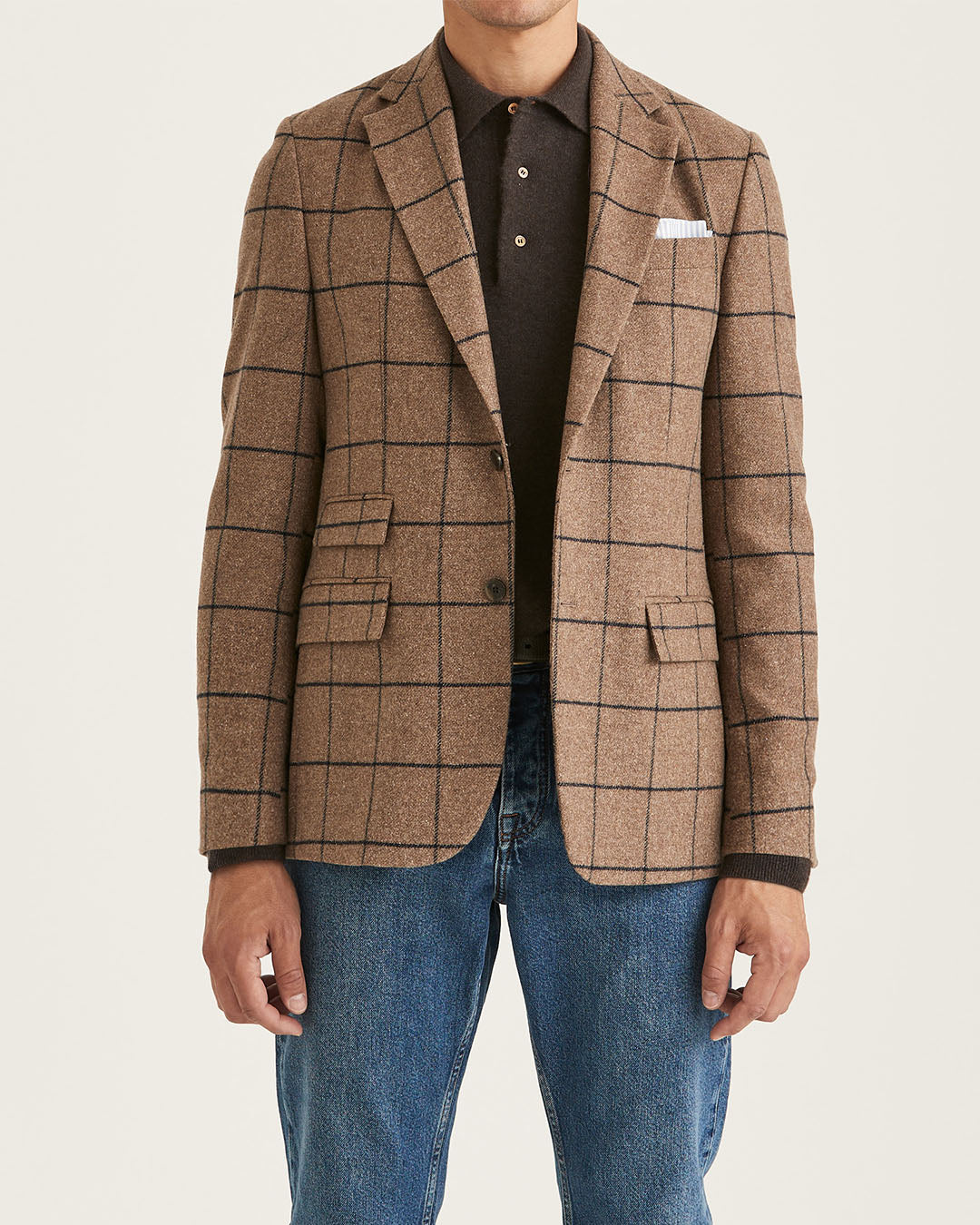 Morris Windowpane Wool Jkt