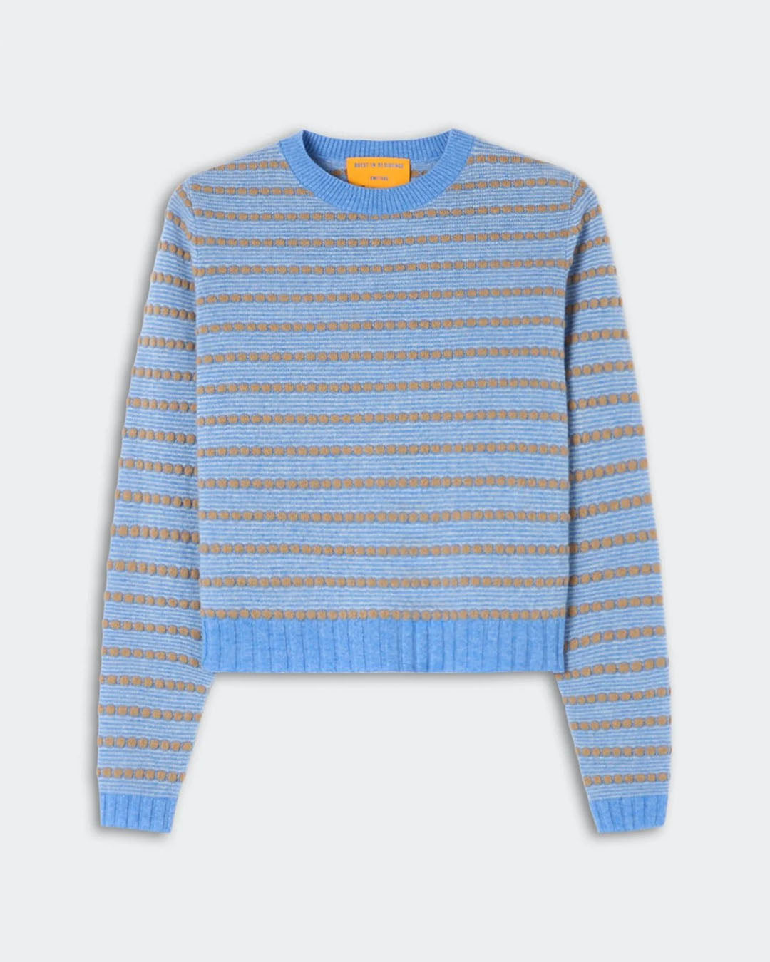 Guest In Residence Pebble Stripe Shrunken Crew