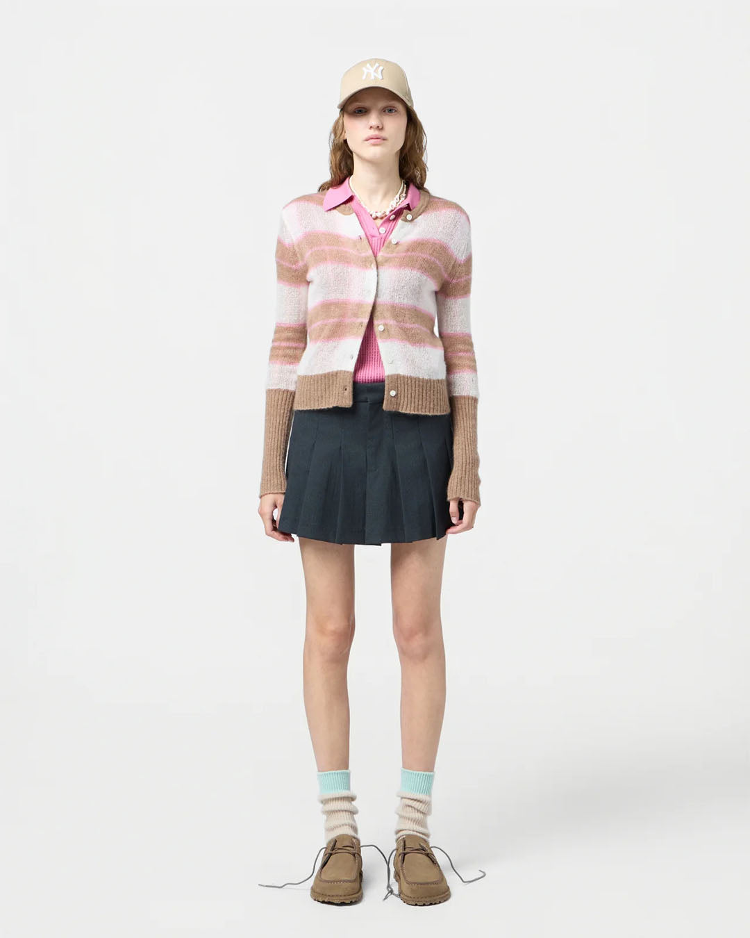 Guest In Residence Shadow Plaid Cardigan