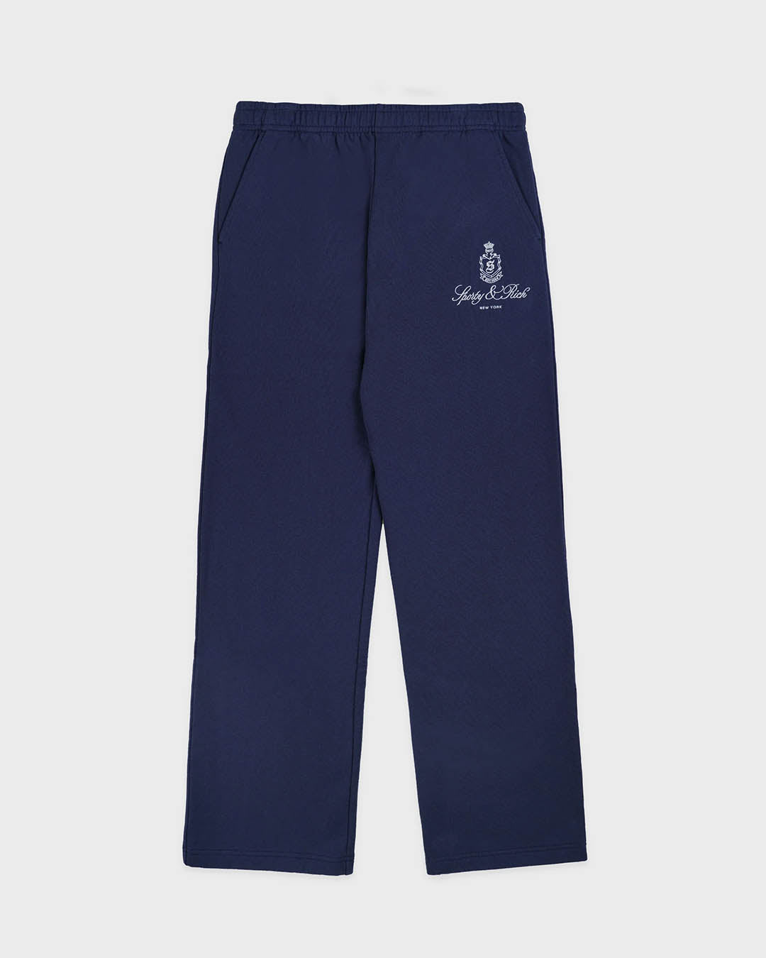 Sporty & Rich Vendome Embroidered Straight Leg Sweatpant