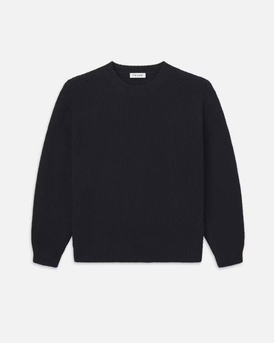 Frame Wool Cashmere Textured Sweater