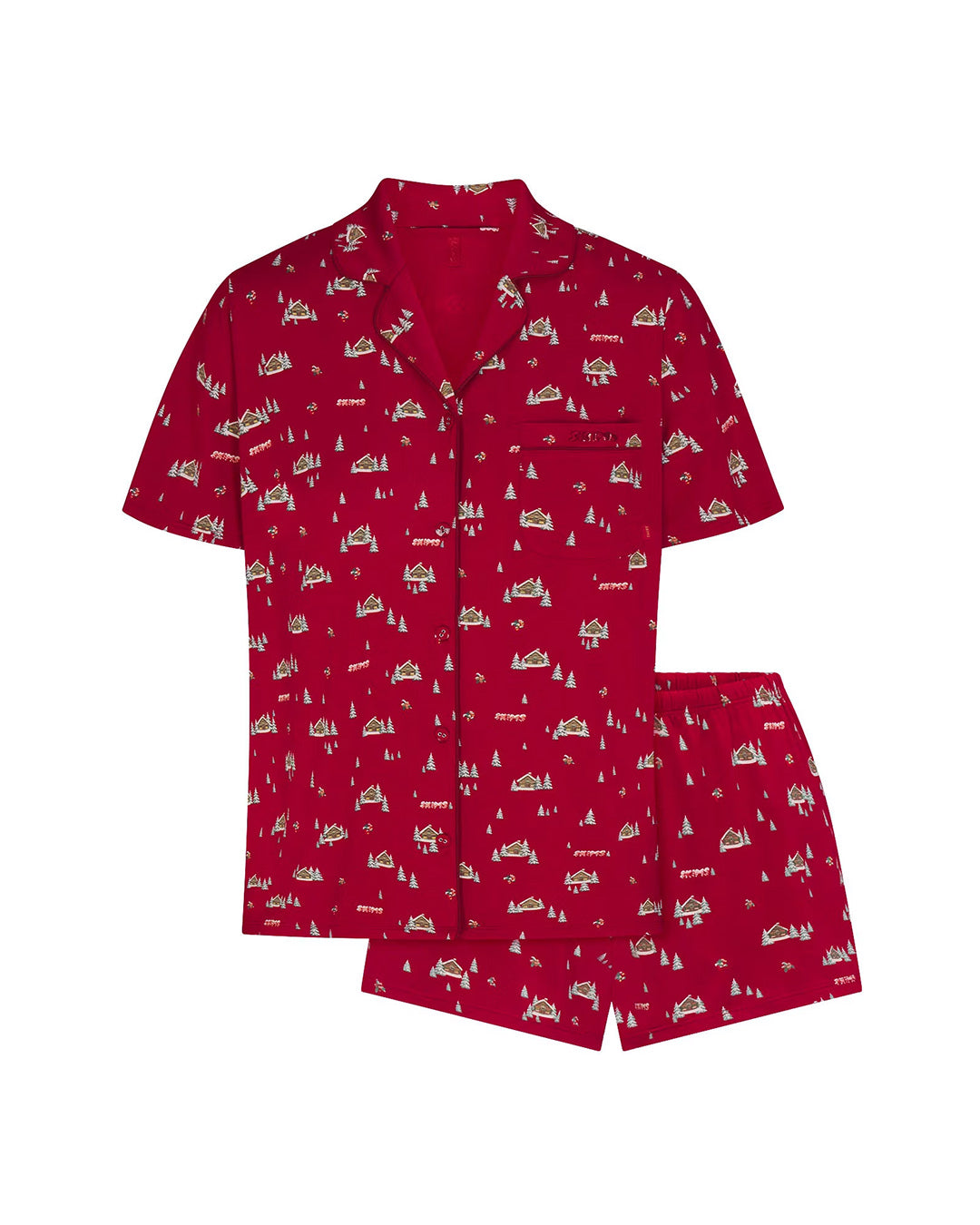 SKIMS Short Sleeve Button Up Set