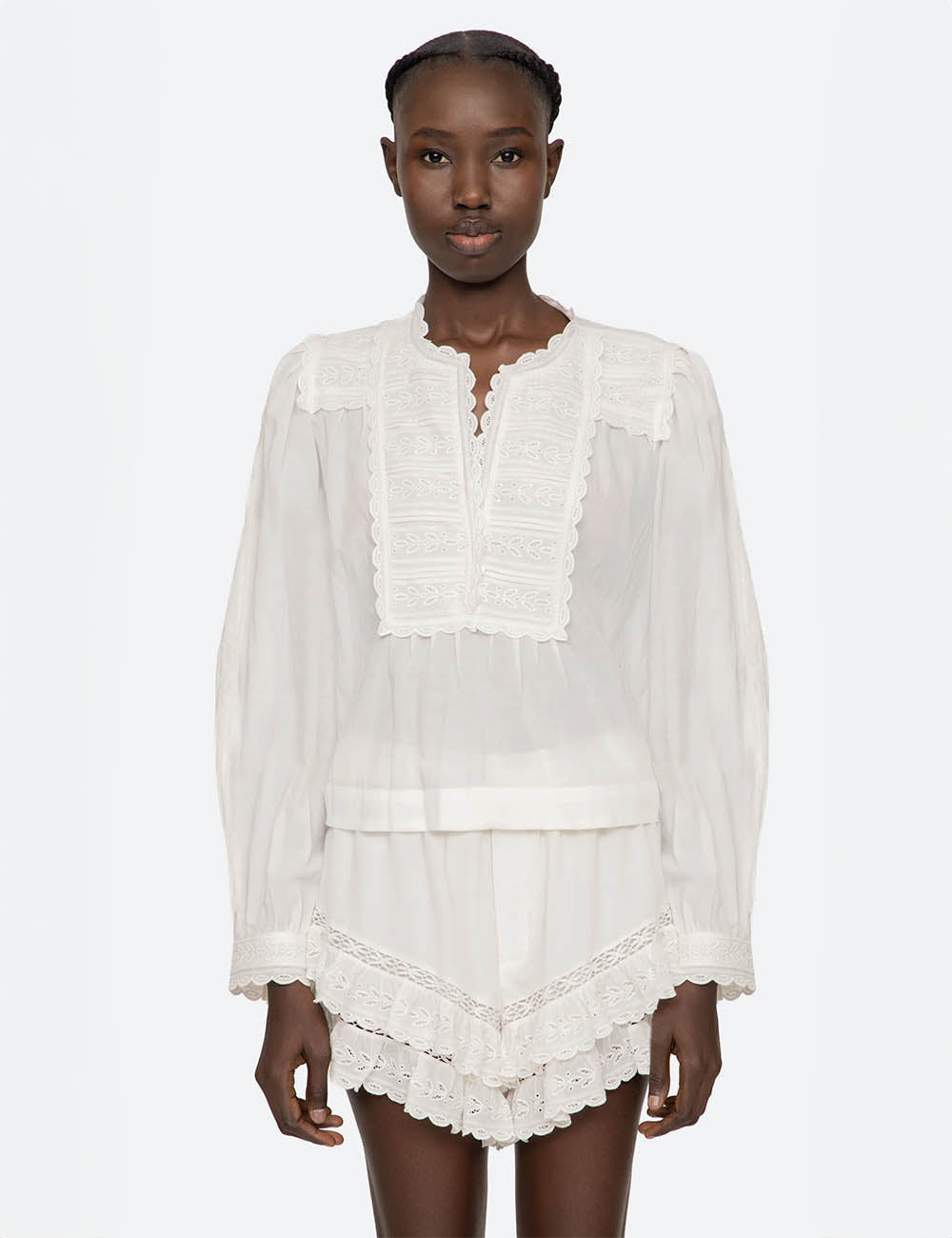 Sea New York Eliza Solid L/SLV Top
