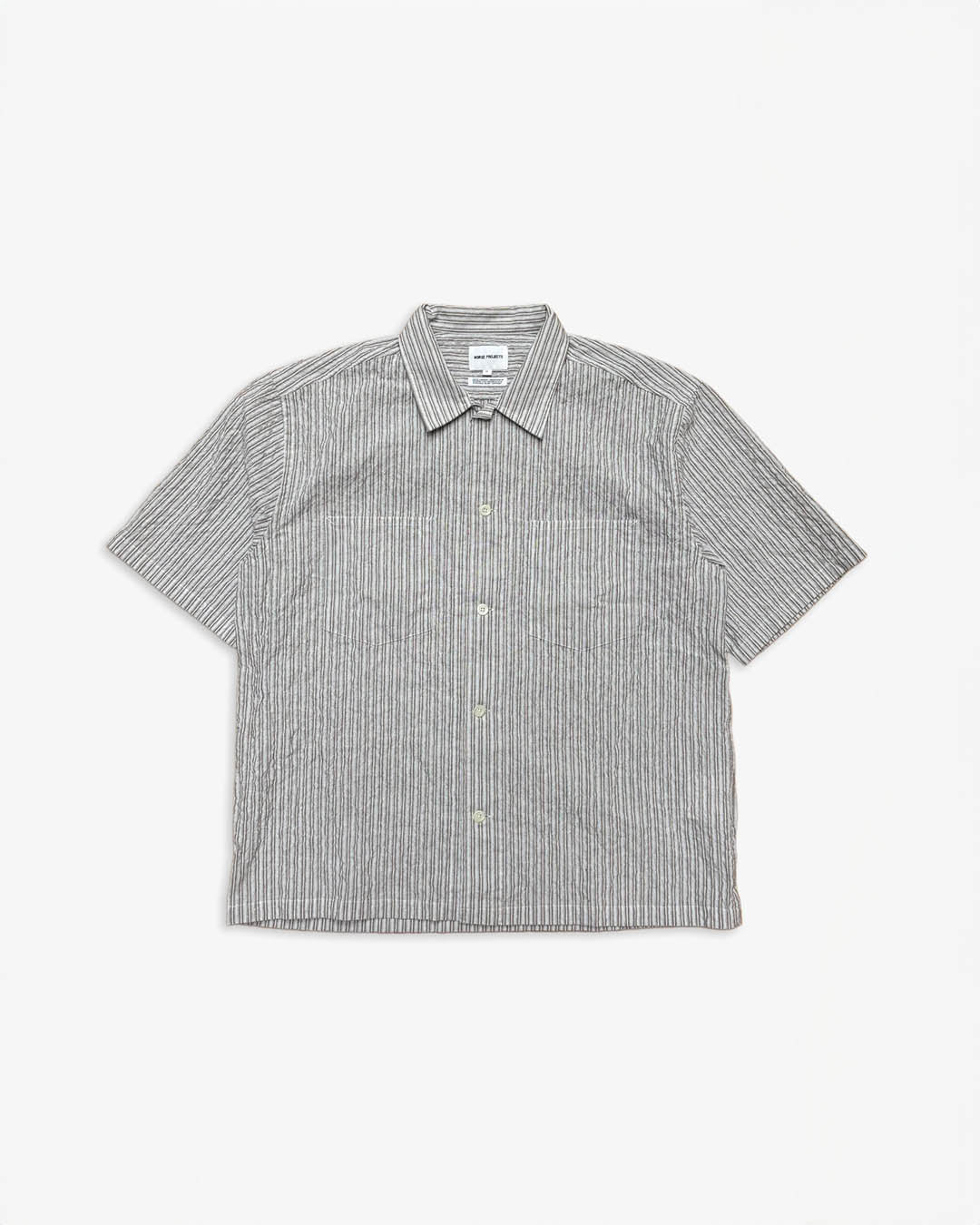 Norse Projects Mols stripes SS camp shirt