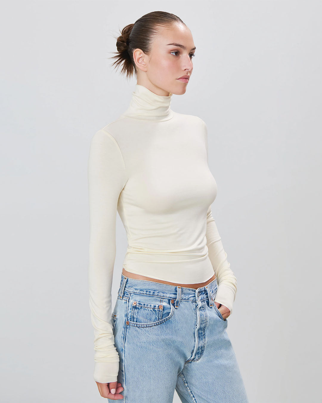 Eterne Fitted Turtleneck Top