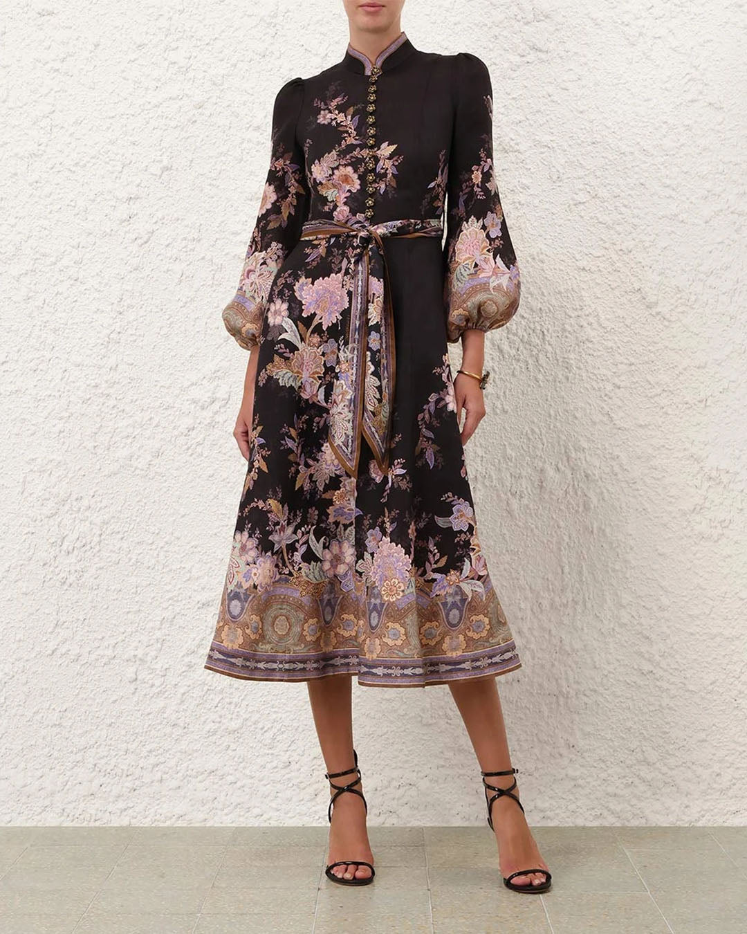 Zimmermann Luna Button Midi Dress