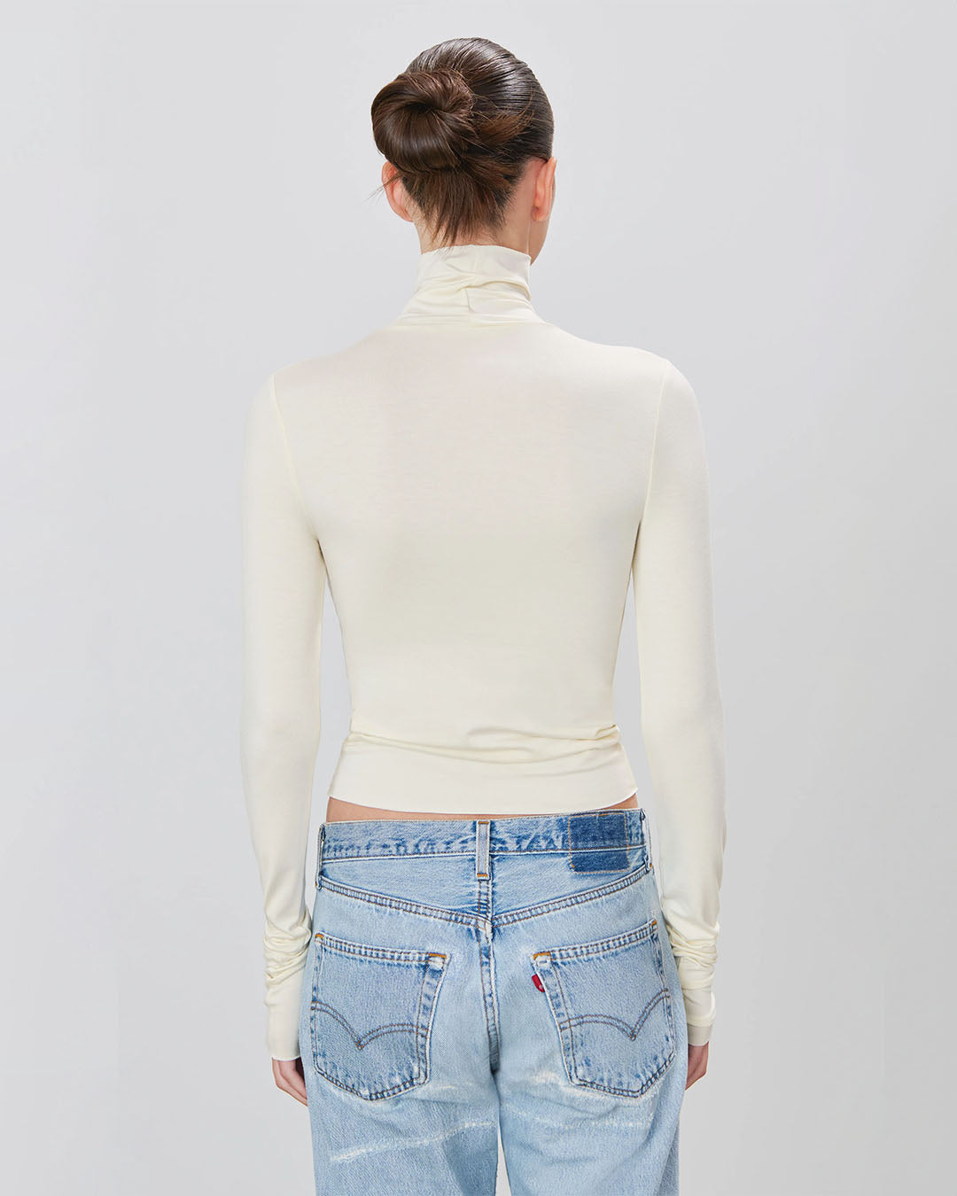 Eterne Fitted Turtleneck Top