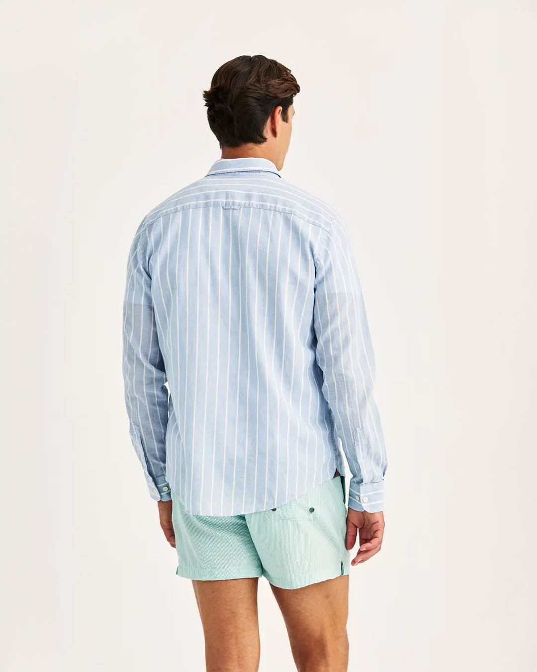 Morris Douglas Linen Mix Stripes Shirt