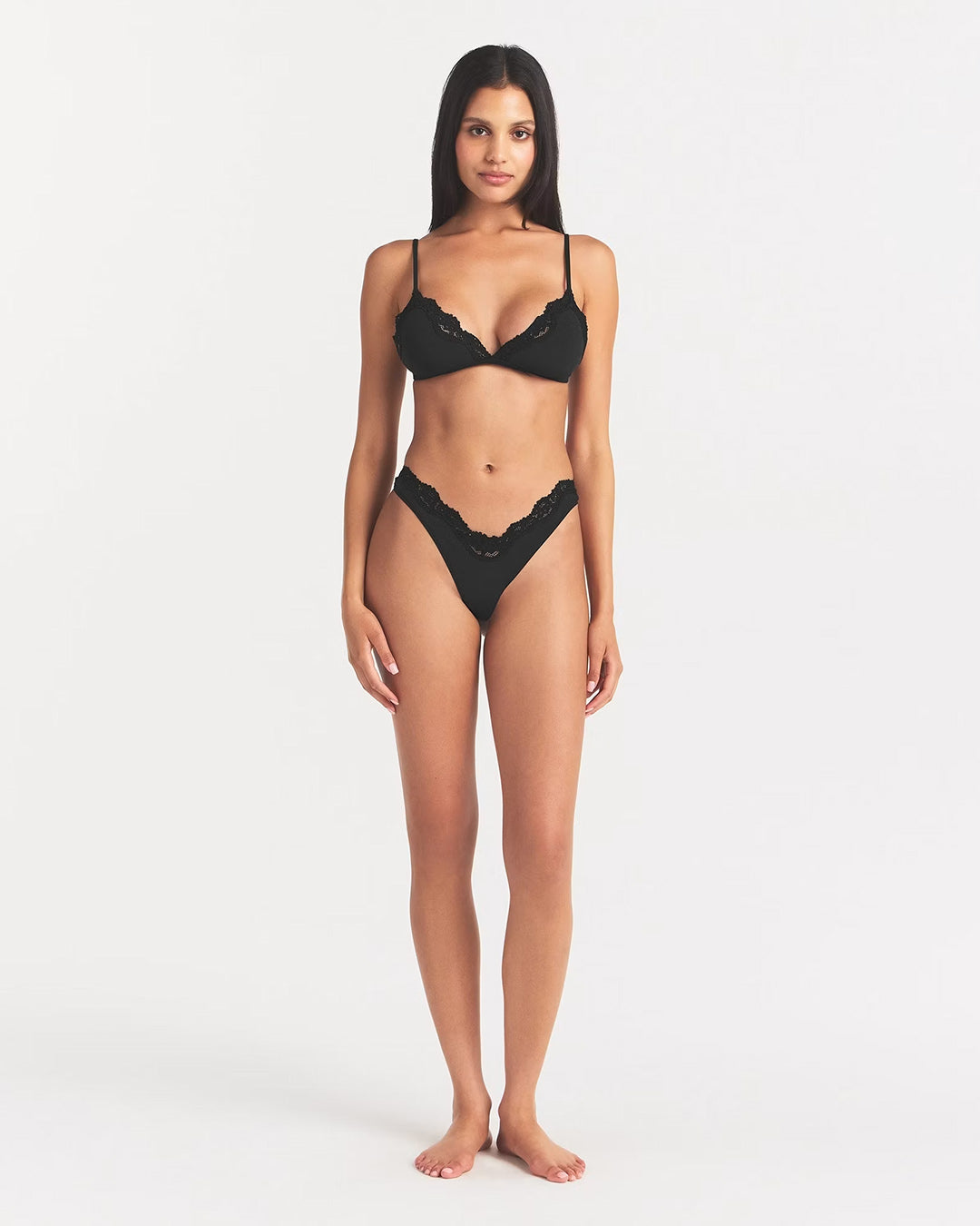 SKIMS Fits Everybody Lace Dipped Thong
