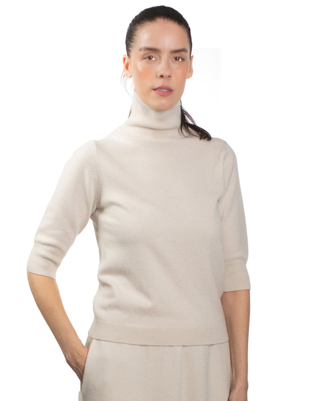 Mawei Slim Short Sleeve Turtleneck