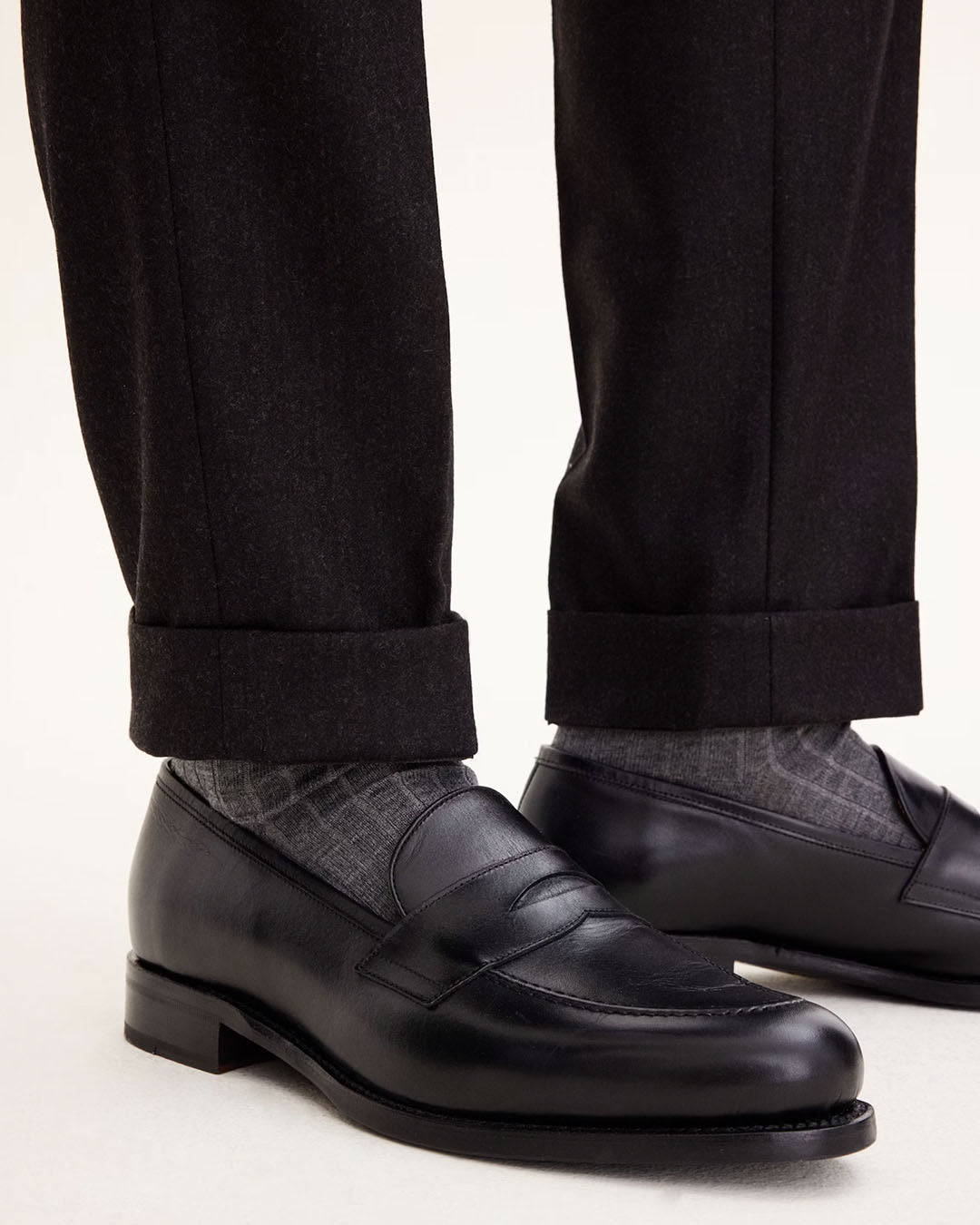 Oscar Jacobson Denz Turn Up Trousers
