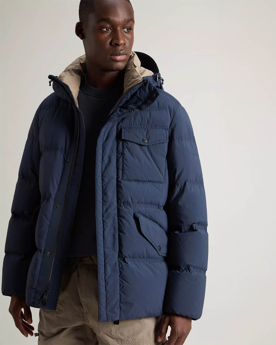 Woolrich Garment Dyed Puffer Jacket