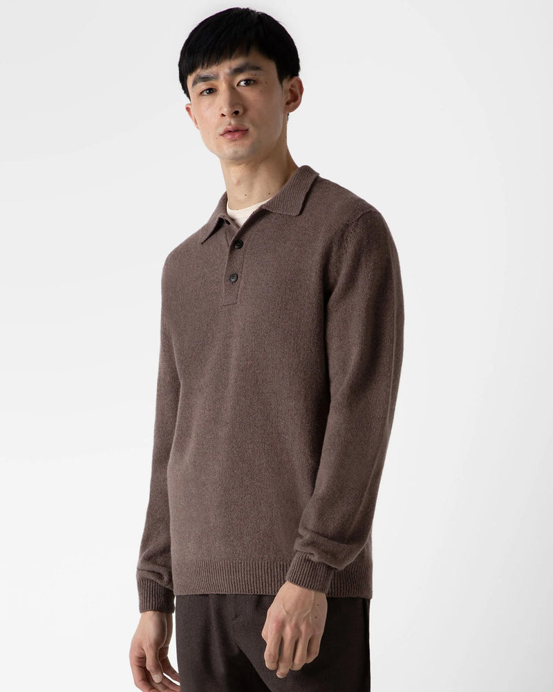 Sunspel Lambswool Polo Shirt