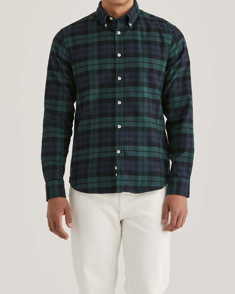 Morris Brushed Tartan Shirt - Slim Fit
